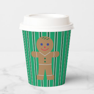 Fun and Fancy Christmas Gingerbread Man Paper Cups