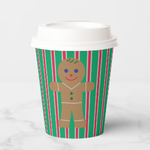Fun and Fancy Christmas Gingerbread Man Paper Cups