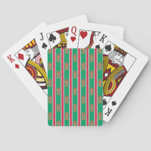 Fun and Fancy Christmas Gingerbread Man Playing Cards