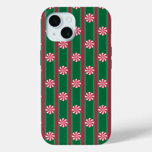 Fun and Fancy Christmas Peppermint Candy iPhone 15 Case