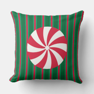 Fun and Fancy Christmas Peppermint Candy Cushion