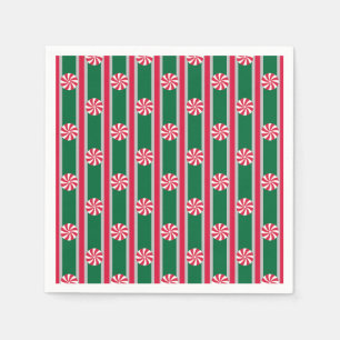 Fun and Fancy Christmas Peppermint Candy Napkin