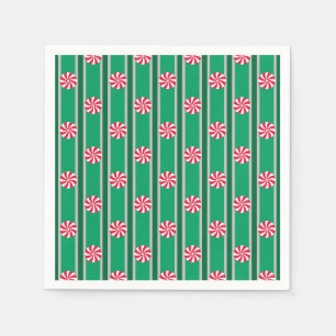 Fun and Fancy Christmas Peppermint Candy Napkin