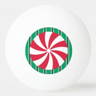 Fun and Fancy Christmas Peppermint Candy Ping Pong Ball