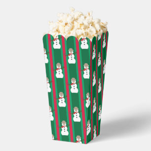 Fun and Fancy Christmas Snowman Detective Popcorn Favour Box