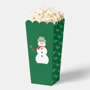 Fun and Fancy Christmas Snowman Detective Popcorn Favour Box