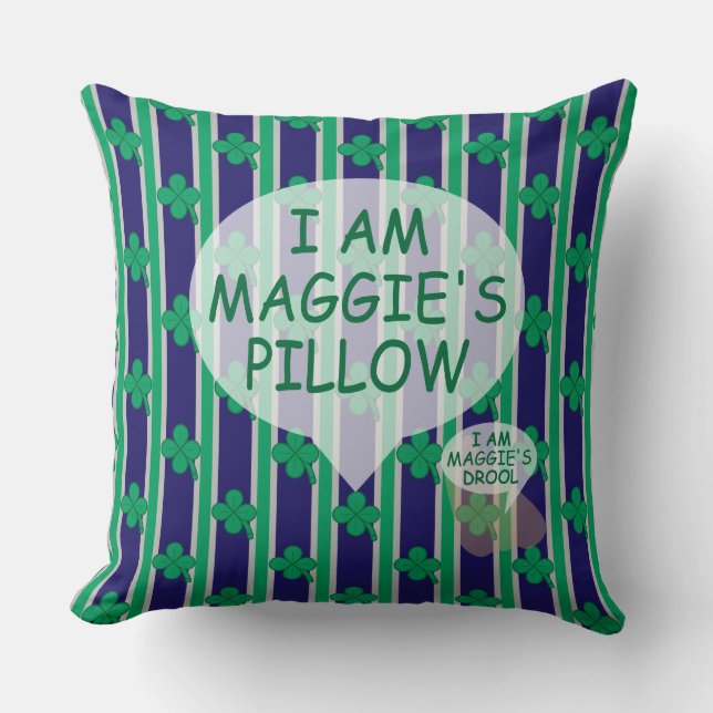 Fun and Fancy Customisable 4 Leaf Clover Cushion (Front)