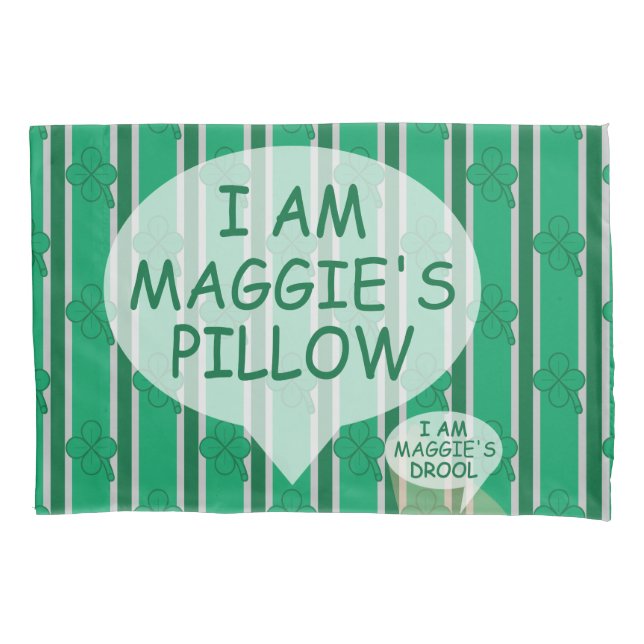 Fun and Fancy Customisable 4 Leaf Clover Pillowcase (Front)