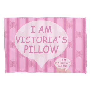 Fun and Fancy Customisable Butterfly Striped Pillowcase