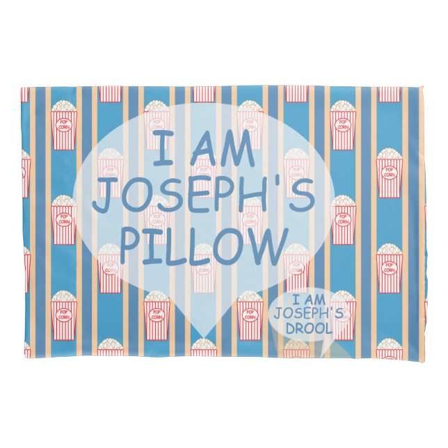 Fun and Fancy Customisable Popcorn Pillowcase (Front)