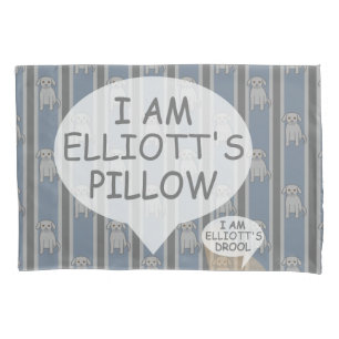 Fun and Fancy Customisable Puppy Striped Pillowcase