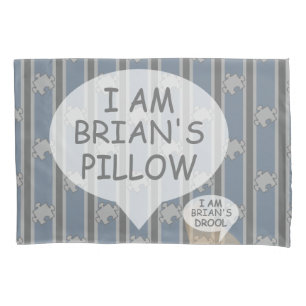 Fun and Fancy Customisable Puzzle Piece Striped Pillowcase