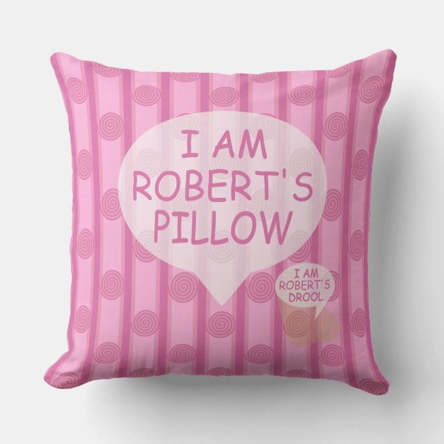 Fun and Fancy Customisable Spiral Striped Cushion (Front)