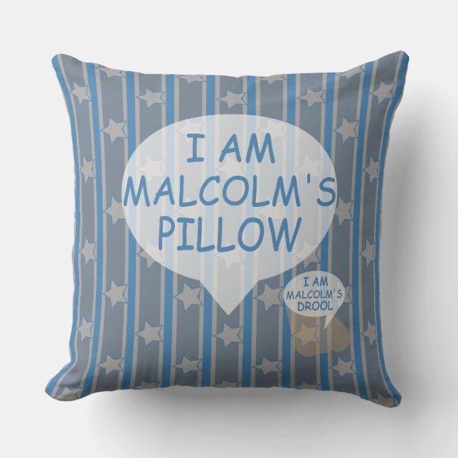 Fun and Fancy Customisable Star Striped Cushion (Front)
