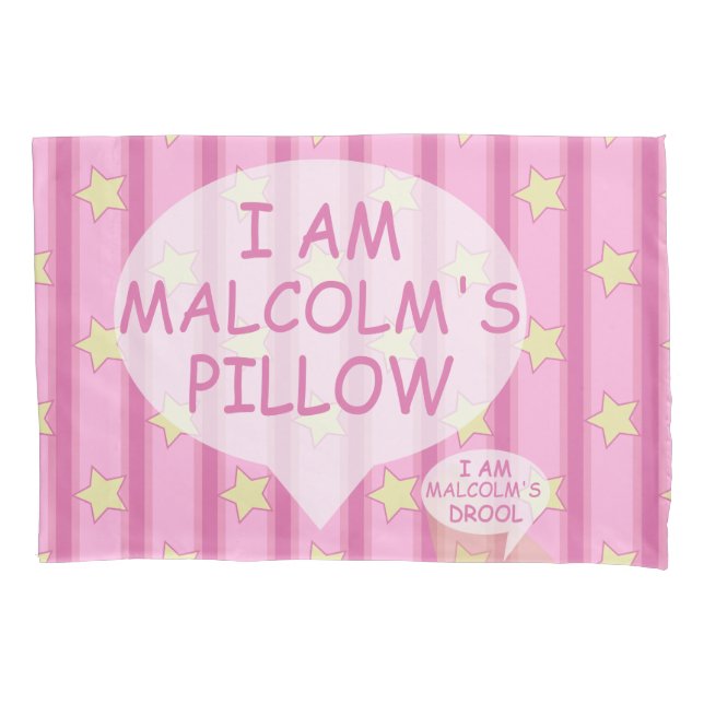 Fun and Fancy Customisable Star Striped Pillowcase (Front)