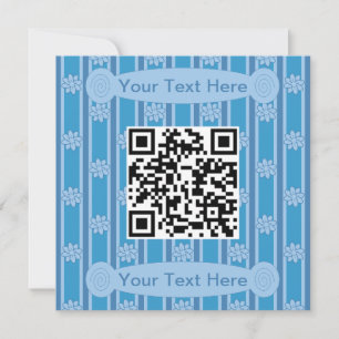 Fun and Fancy Flower QR Code Invitation