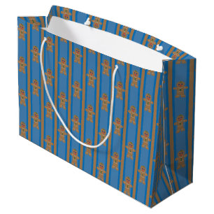 Fun and Fancy Gingerbread Man Large Gift Bag