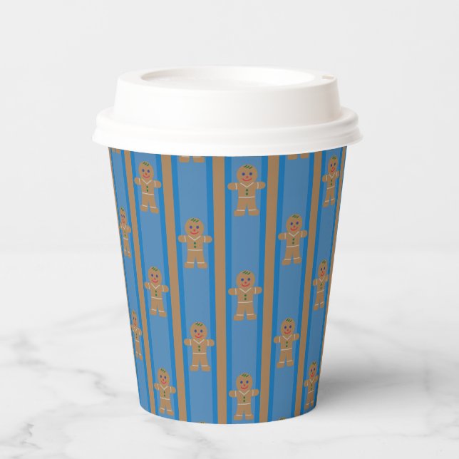 Fun and Fancy Gingerbread Man Paper Cups (Front)