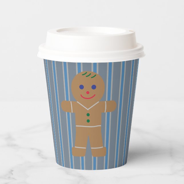 Fun and Fancy Gingerbread Man Paper Cups (Front)