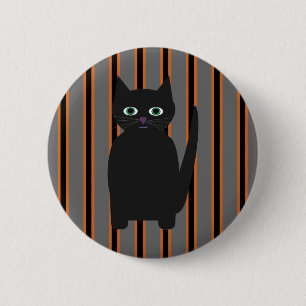 Fun and Fancy Halloween Black Cats 6 Cm Round Badge