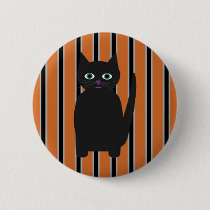 Fun and Fancy Halloween Black Cats 6 Cm Round Badge