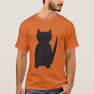 Fun and Fancy Halloween Black Silhouette Cats T-Shirt