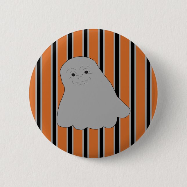 Fun and Fancy Halloween Ghosts 6 Cm Round Badge (Front)