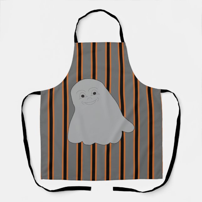 Fun and Fancy Halloween Ghosts Apron (Front)