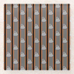 Fun and Fancy Halloween Ghosts Glass Coaster