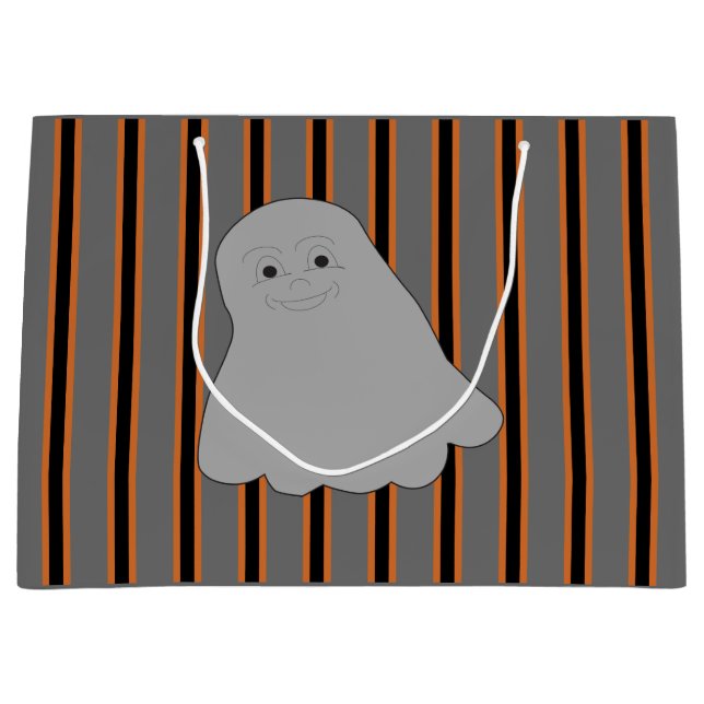 Fun and Fancy Halloween Ghosts Large Gift Bag (Front)