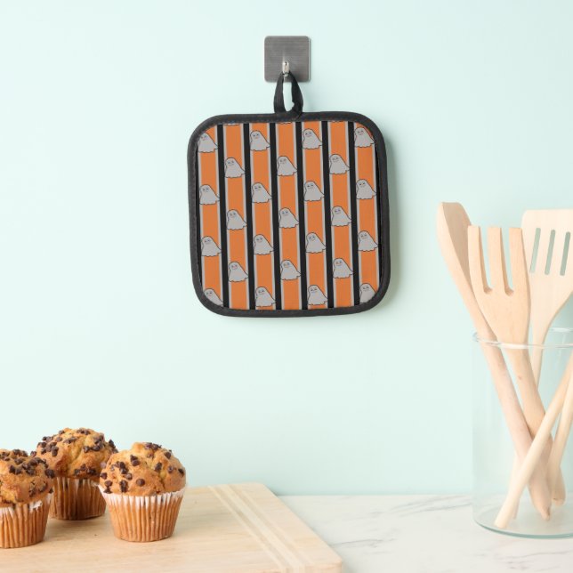 Fun and Fancy Halloween Ghosts Pot Holder (Insitu(Hanging))