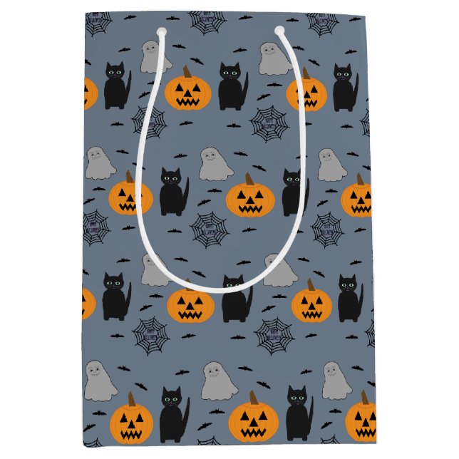 Fun and Fancy Halloween Medium Gift Bag (Front)