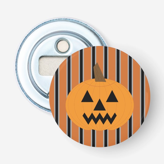 Fun and Fancy Halloween Pumpkins Bottle Opener (Front)