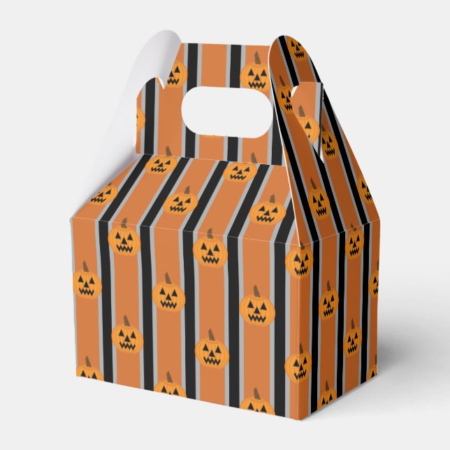Fun and Fancy Halloween Pumpkins Favour Box (Front Side)