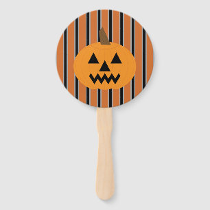 Fun and Fancy Halloween Pumpkins Hand Fan
