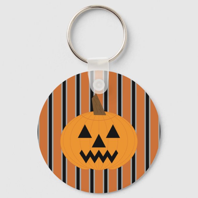 Fun and Fancy Halloween Pumpkins Key Ring (Front)