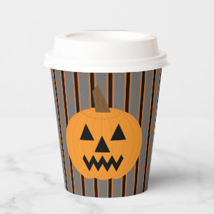 Fun and Fancy Halloween Pumpkins Paper Cups