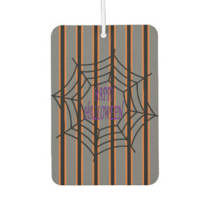 Fun and Fancy Halloween Spider Webs Car Air Freshener