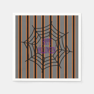 Fun and Fancy Halloween Spider Webs Napkin