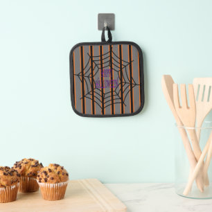Fun and Fancy Halloween Spider Webs Pot Holder