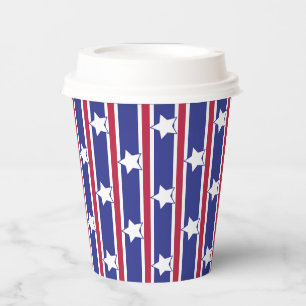 Fun and Fancy Patriotic Stars and Stripes Paper Cups