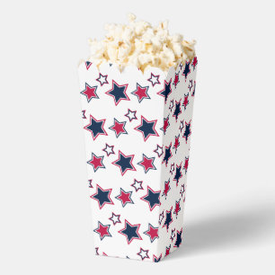 Fun and Fancy Patriotic Stars Popcorn Favour Box