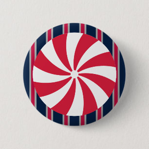 Fun and Fancy Peppermint Candy 6 Cm Round Badge