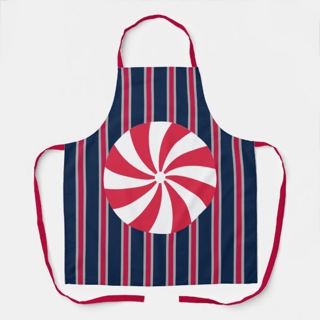 Fun and Fancy Peppermint Candy Apron (Front)