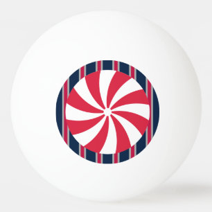 Fun and Fancy Peppermint Candy Ping Pong Ball