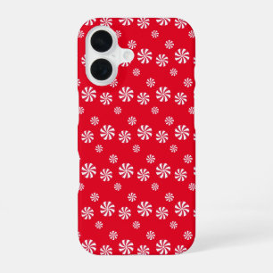 Fun and Fancy Pink Christmas Peppermint Candy iPhone 16 Case