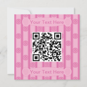 Fun and Fancy Poker Chip QR Code Invitation