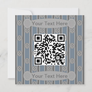 Fun and Fancy Poker Chip QR Code Invitation