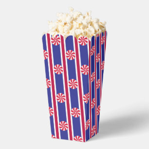 Fun and Fancy Red White & Blue Peppermint Popcorn Favour Box