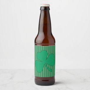 Fun and Fancy Shamrock Beer Bottle Label